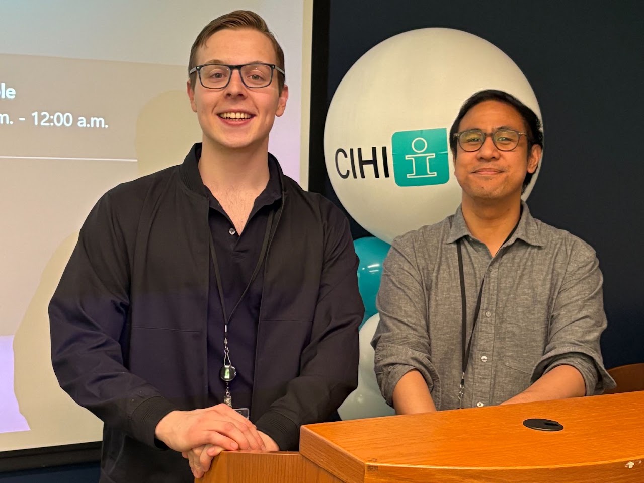 Two co-ops at a CIHI celebration event