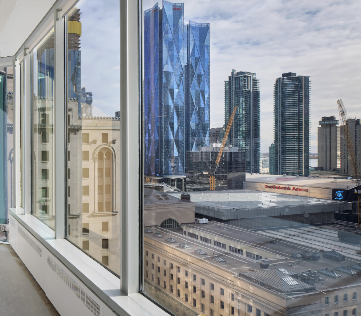 The view from Pepper's Toronto office